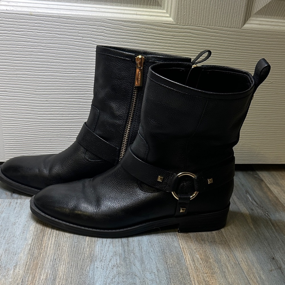 Michael Kors Black Leather Boots